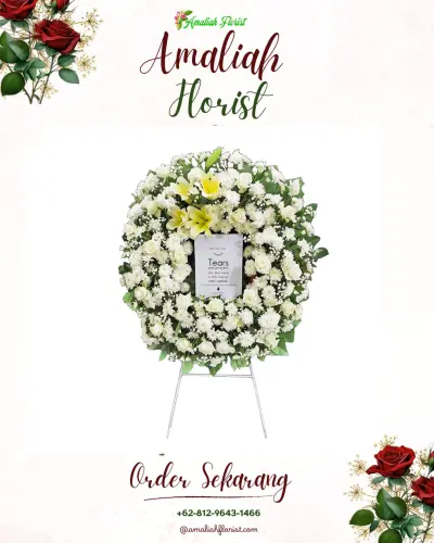 Krans Bunga Duka Cita di Lola